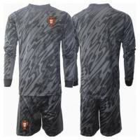 Maglia Calcio Portogallo Portiere Seconda Divisa Bambino Europei 2024 Manica Lunga (+ pantaloncini)